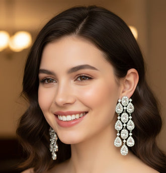 Aurora Drop Zircon Earrings